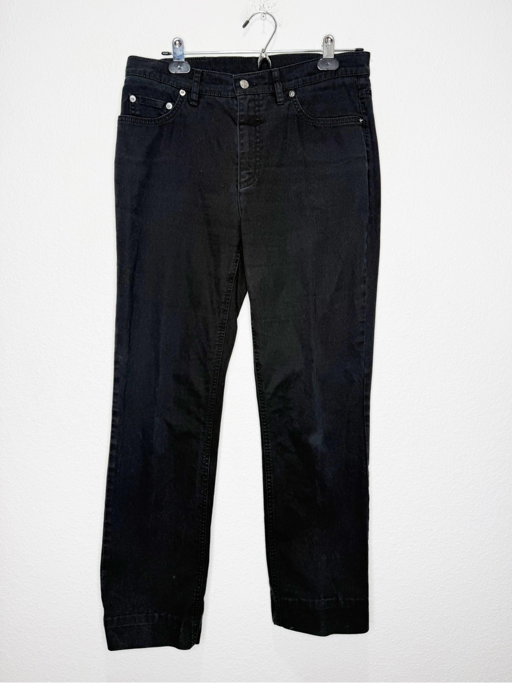 Bogner Straight Leg Black Jeans 10L Long